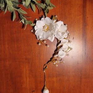 Handmade Floral Ear Cuff